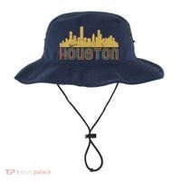 Retro Houston Skyline Texas Bucket Hat thumb 0