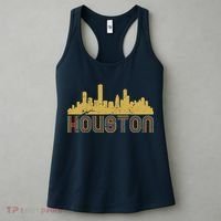 Retro Houston Skyline Texas Women's Tank Top thumb 3