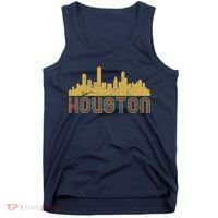 Retro Houston Skyline Texas Tank Top thumb 0