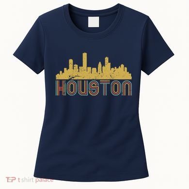 Retro Houston Skyline Texas Women's T-Shirt
