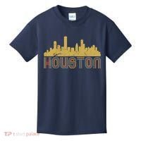 Retro Houston Skyline Texas Kids T-Shirt thumb 0