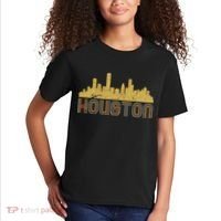 Retro Houston Skyline Texas Kids T-Shirt thumb 2