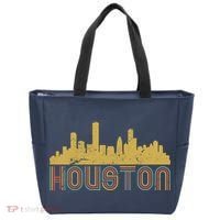 Retro Houston Skyline Texas Tote Bag thumb 0