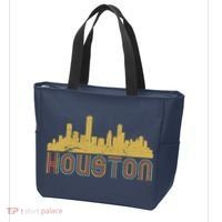 Retro Houston Skyline Texas Tote Bag thumb 3