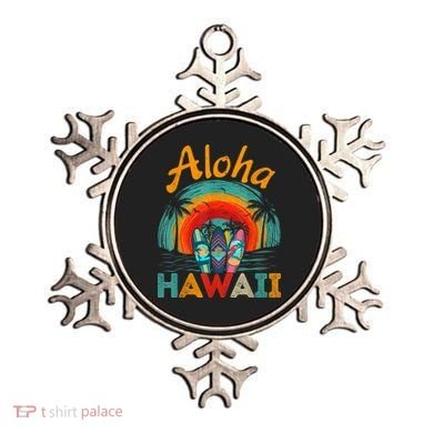 Retro Hawaiian Surfboard Aloha Hawaii Island Surfer Outfits Ornament