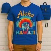 Retro Hawaiian Surfboard Aloha Hawaii Island Surfer Outfits T-Shirt thumb 6