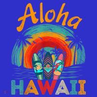 Retro Hawaiian Surfboard Aloha Hawaii Island Surfer Outfits T-Shirt thumb 7