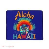 Retro Hawaiian Surfboard Aloha Hawaii Island Surfer Outfits Mousepad thumb 0