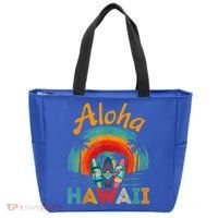 Retro Hawaiian Surfboard Aloha Hawaii Island Surfer Outfits Tote Bag thumb 0