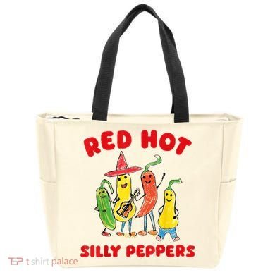 Red Hot Silly Peppers Tote Bag