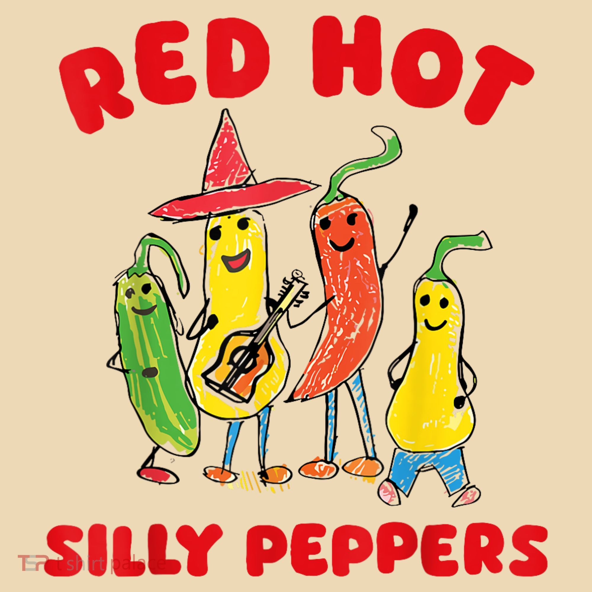 Red Hot Silly Peppers Tote Bag