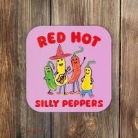Red Hot Silly Peppers Coaster thumb 0