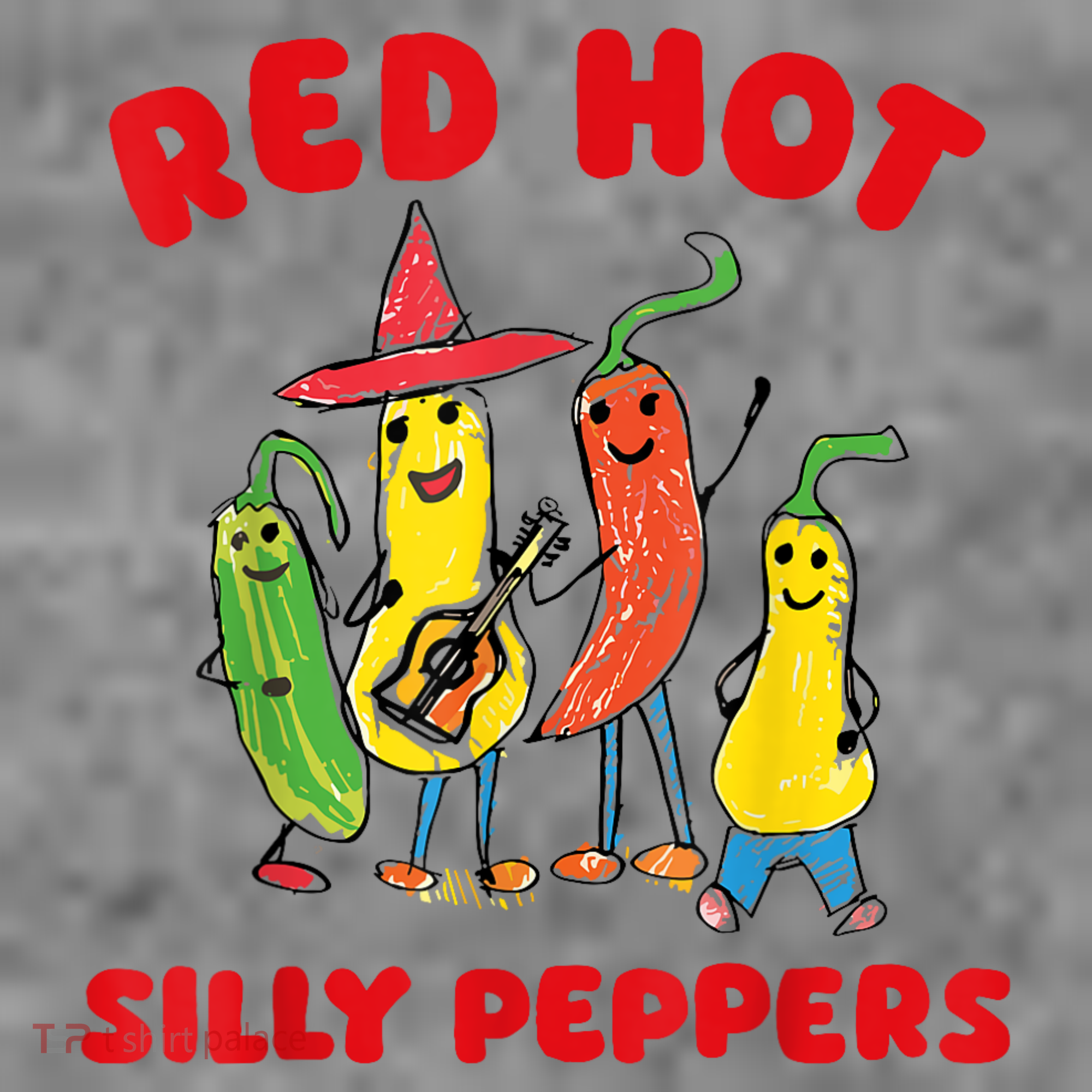 Red Hot Silly Peppers Toddler Hoodie