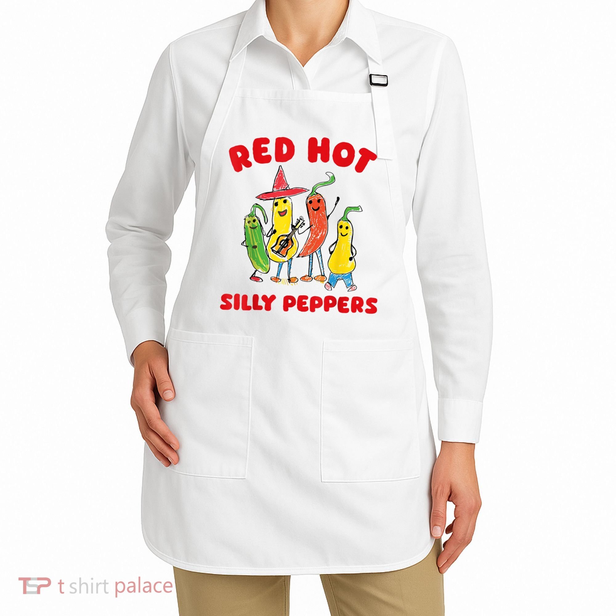 Red Hot Silly Peppers Apron