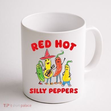 Red Hot Silly Peppers Coffee Mug back