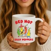 Red Hot Silly Peppers Coffee Mug thumb 3