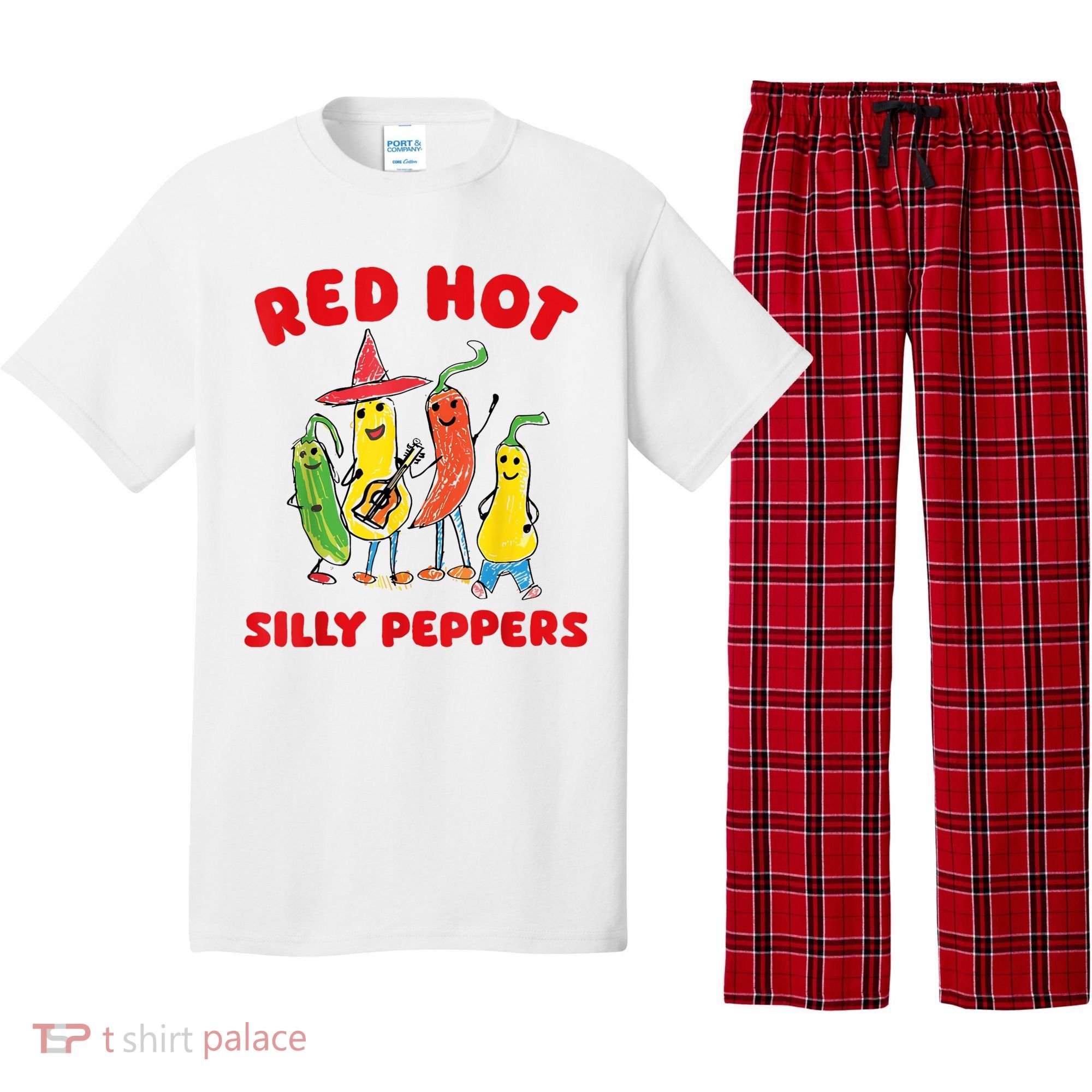 Red Hot Silly Peppers Pajama Set
