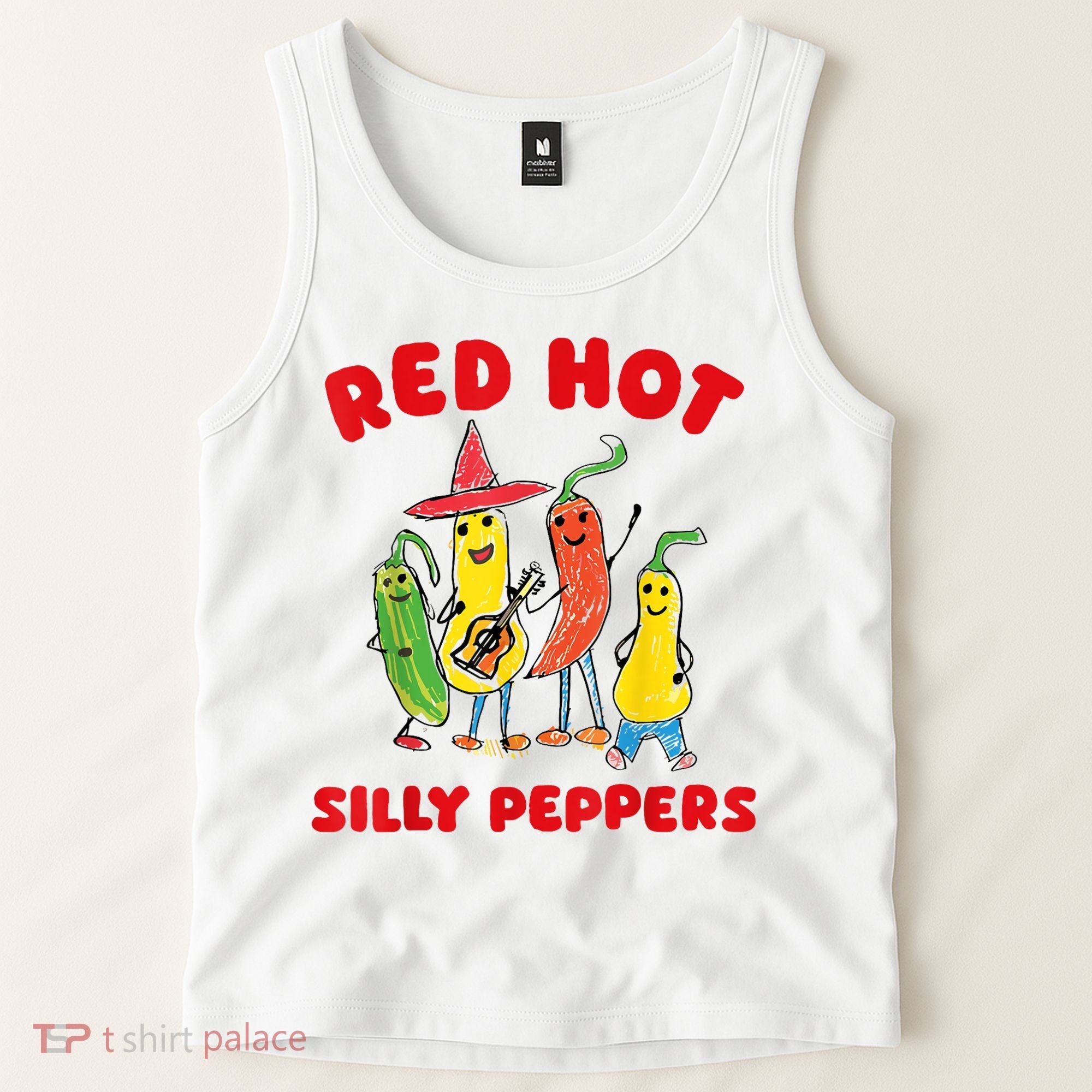 Red Hot Silly Peppers Tank Top
