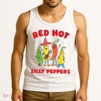 Red Hot Silly Peppers Tank Top thumb 3
