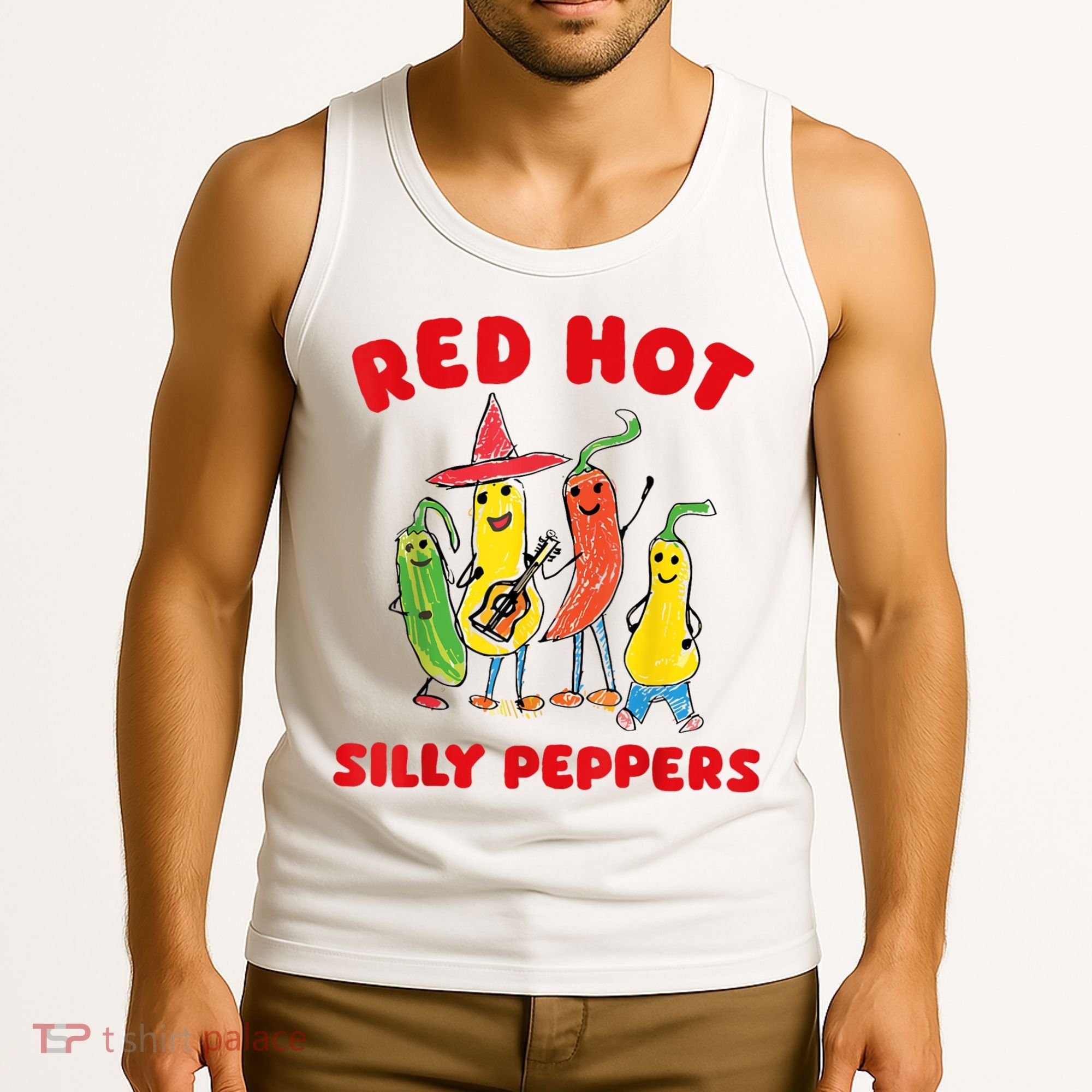 Red Hot Silly Peppers Tank Top