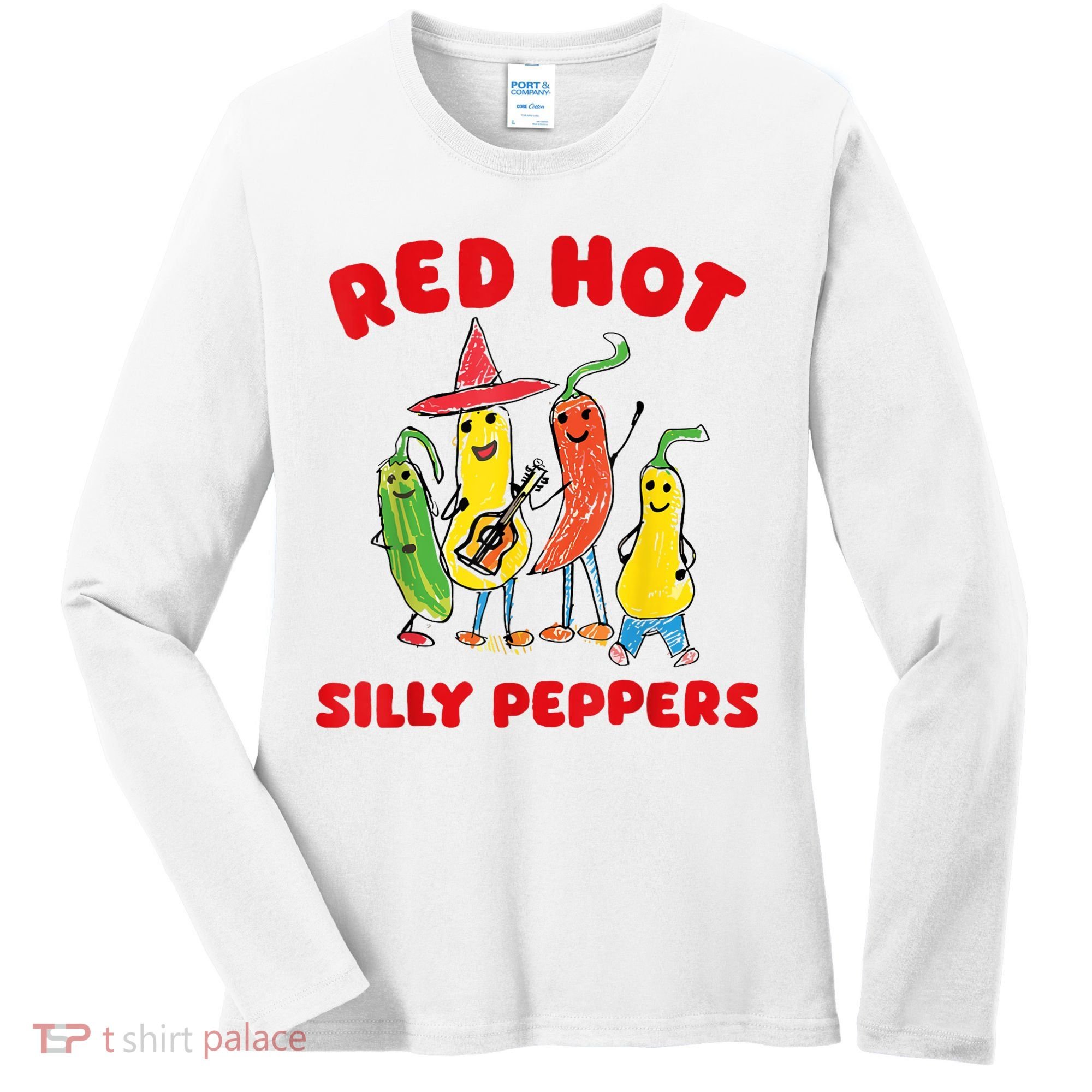 Red Hot Silly Peppers Women's Long Sleeve Shirt