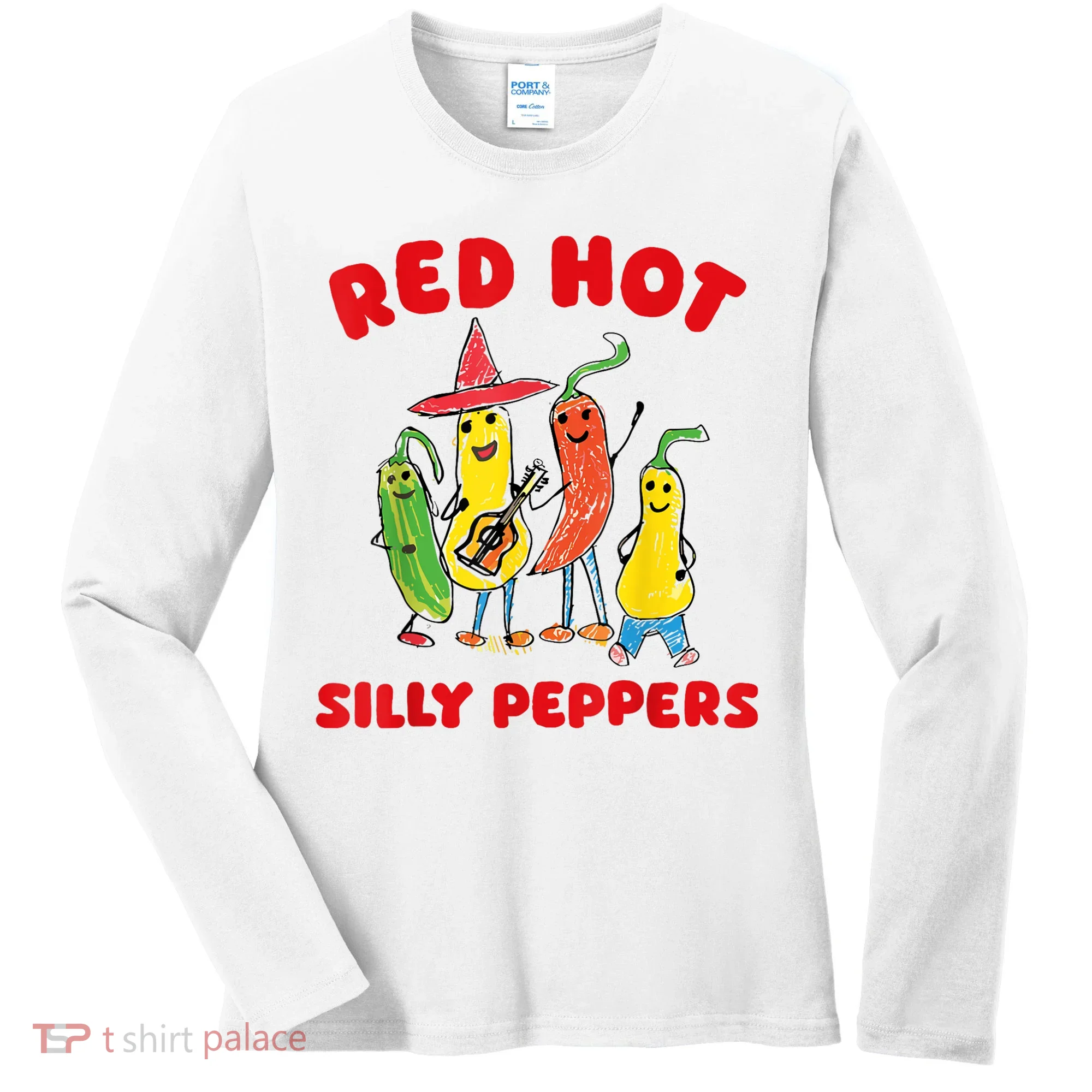 Red Hot Silly Peppers Women's Long Sleeve Shirt