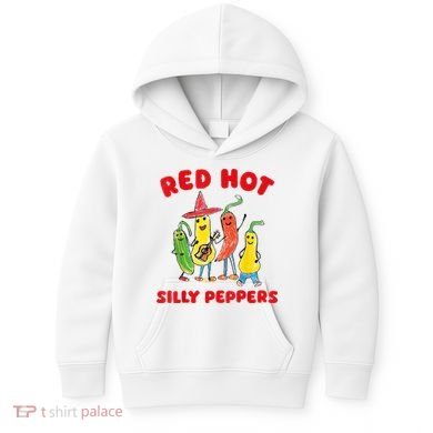 Red Hot Silly Peppers Kids Hoodie