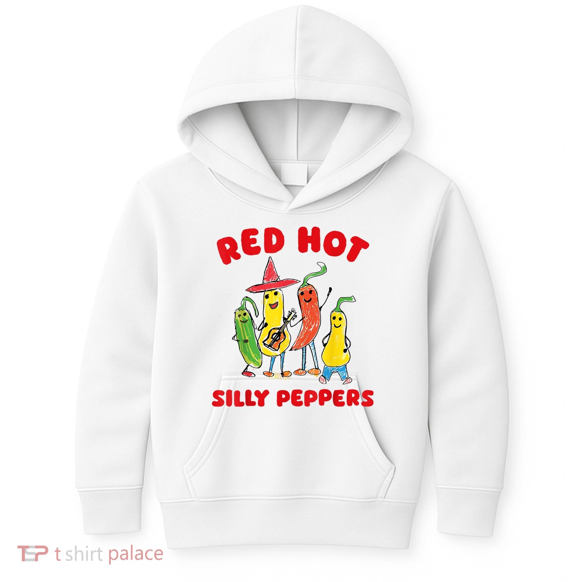 Red Hot Silly Peppers Kids Hoodie
