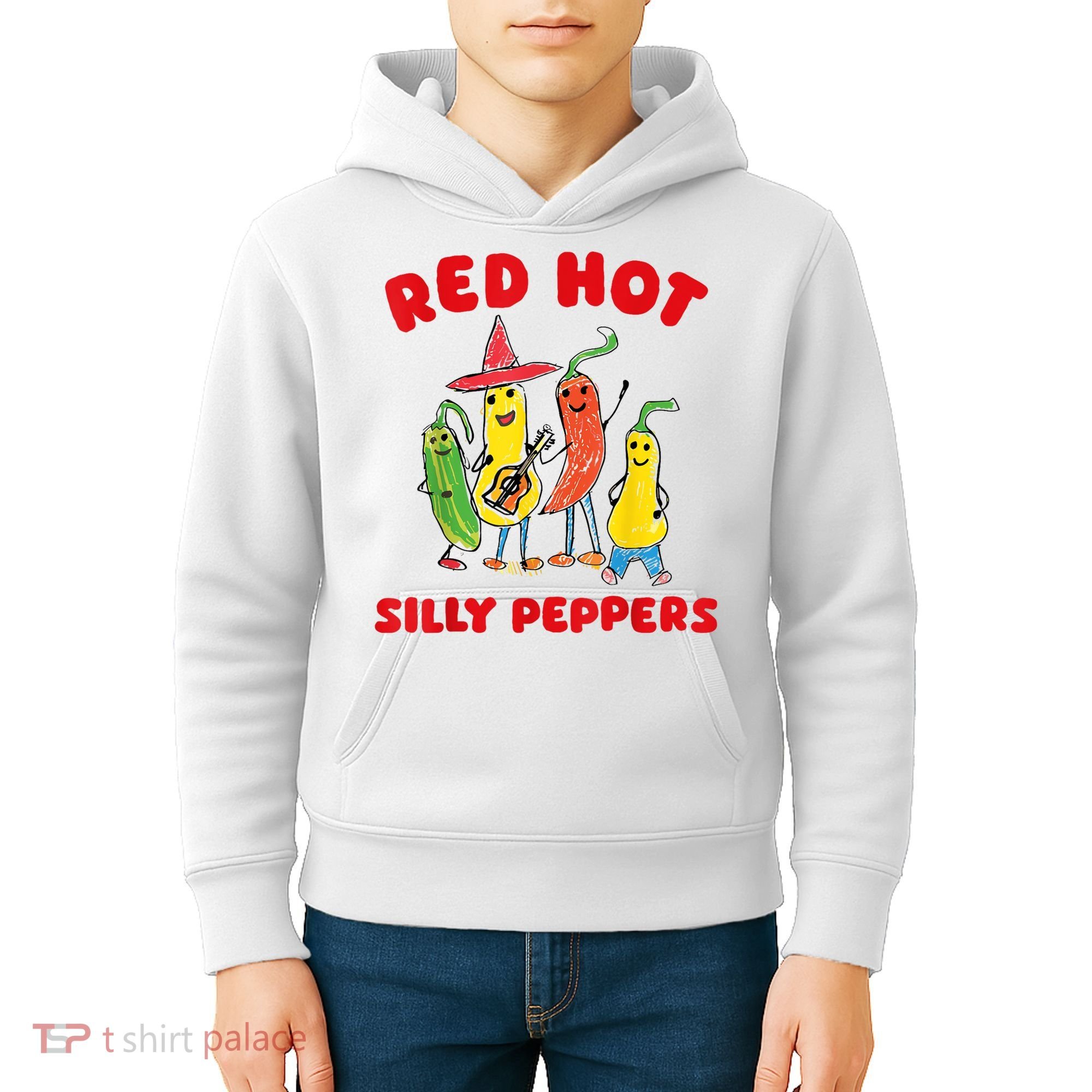 Red Hot Silly Peppers Kids Hoodie