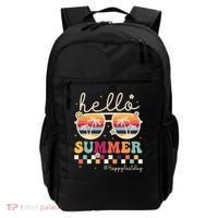 Retro Hello Summer Happy Last Day Of School Teacher Student Backpack thumb 0