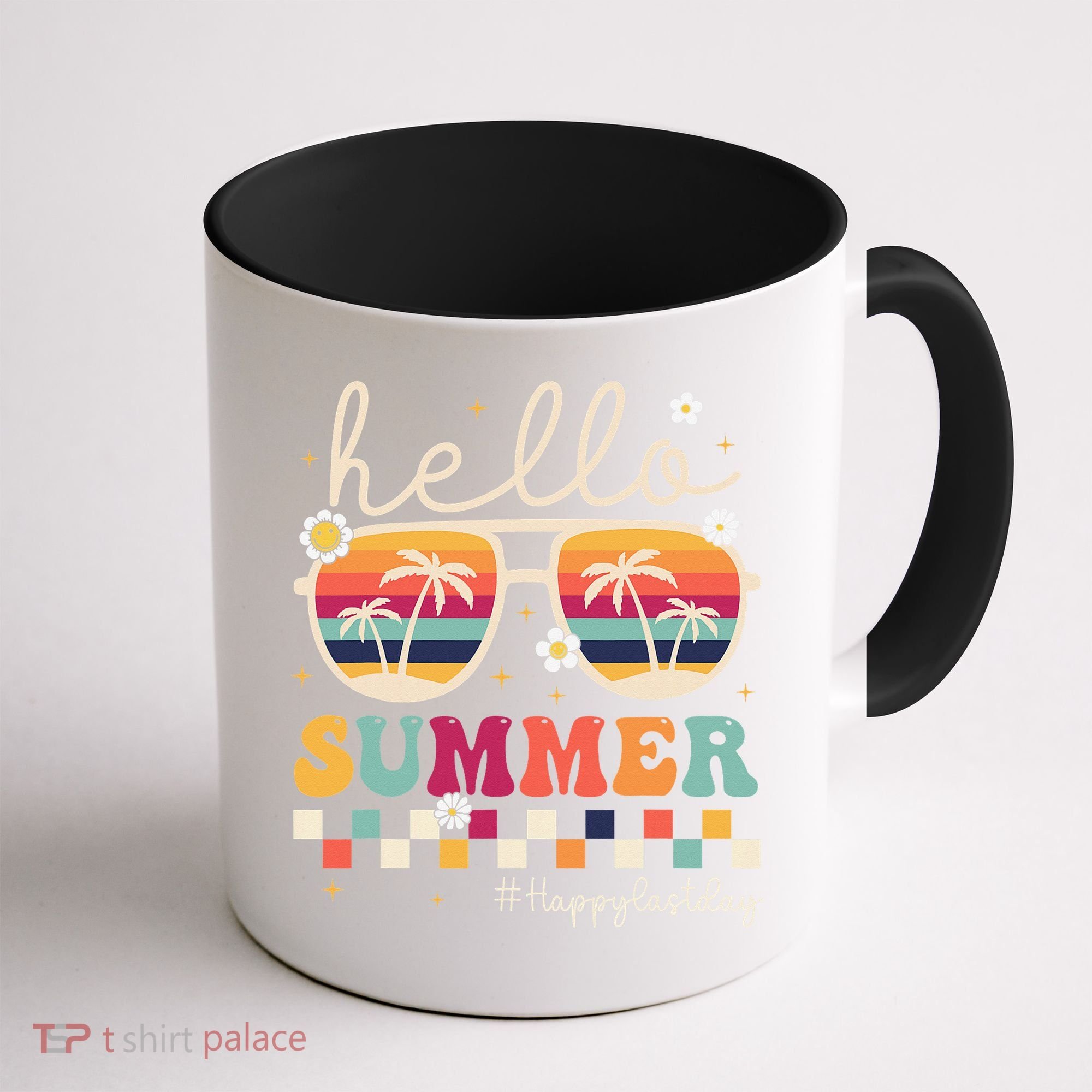 Retro Hello Summer Happy Last Day Of School Teacher Student Coffee Mug