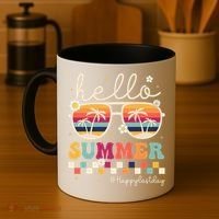 Retro Hello Summer Happy Last Day Of School Teacher Student Coffee Mug thumb 4
