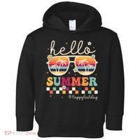 Retro Hello Summer Happy Last Day Of School Teacher Student Toddler Hoodie thumb 0
