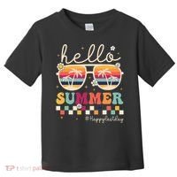 Retro Hello Summer Happy Last Day Of School Teacher Student Toddler T-Shirt thumb 0