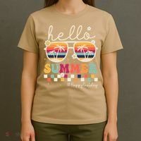 Retro Hello Summer Happy Last Day Of School Teacher Student T-Shirt thumb 4