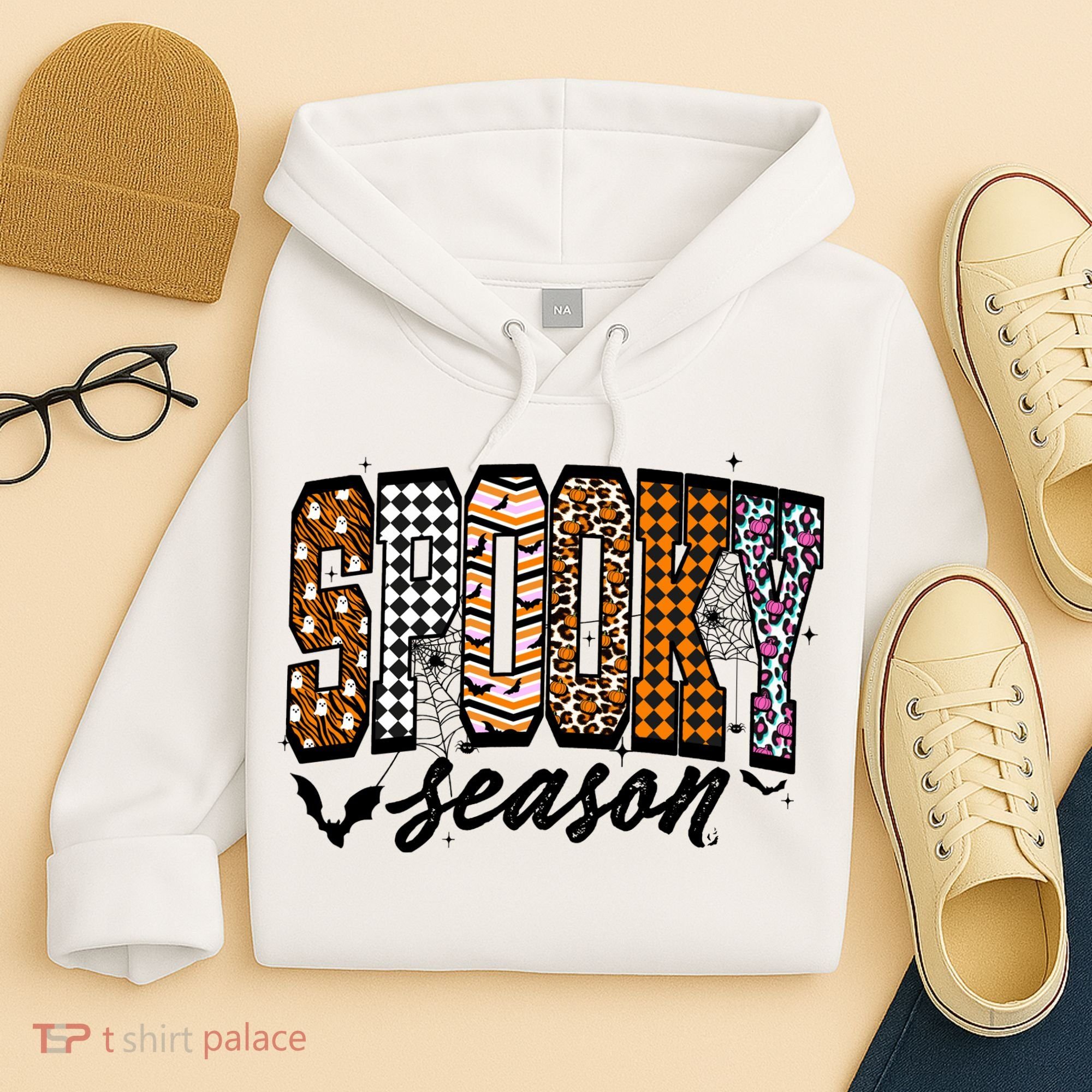 Retro Halloween Spooky Season Coquette Hoodie