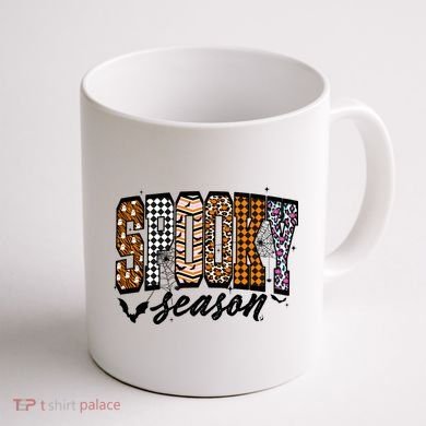 Retro Halloween Spooky Season Coquette Coffee Mug back