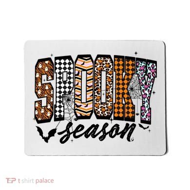 Retro Halloween Spooky Season Coquette Mousepad