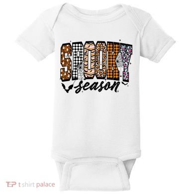 Retro Halloween Spooky Season Coquette Baby Bodysuit