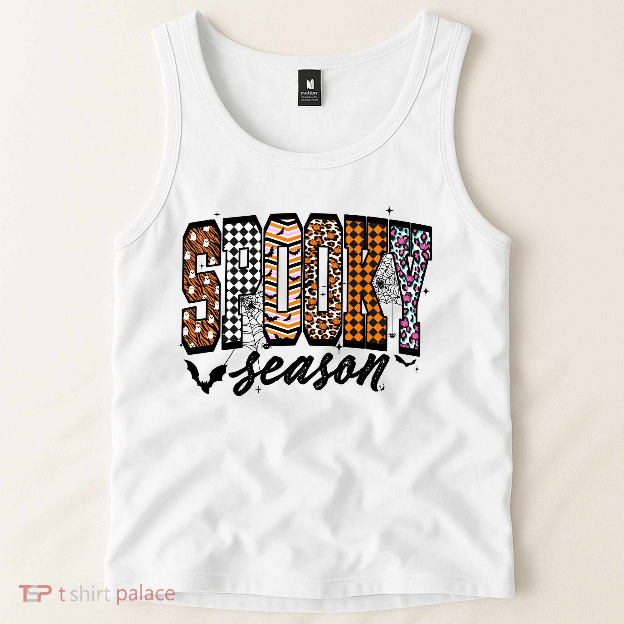 Retro Halloween Spooky Season Coquette Tank Top