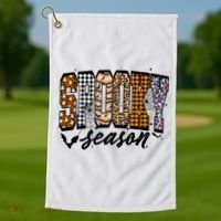 Retro Halloween Spooky Season Coquette Golf Towel thumb 1