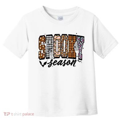 Retro Halloween Spooky Season Coquette Toddler T-Shirt