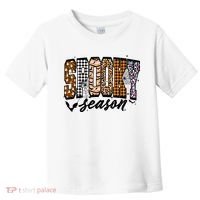 Retro Halloween Spooky Season Coquette Toddler T-Shirt thumb 0