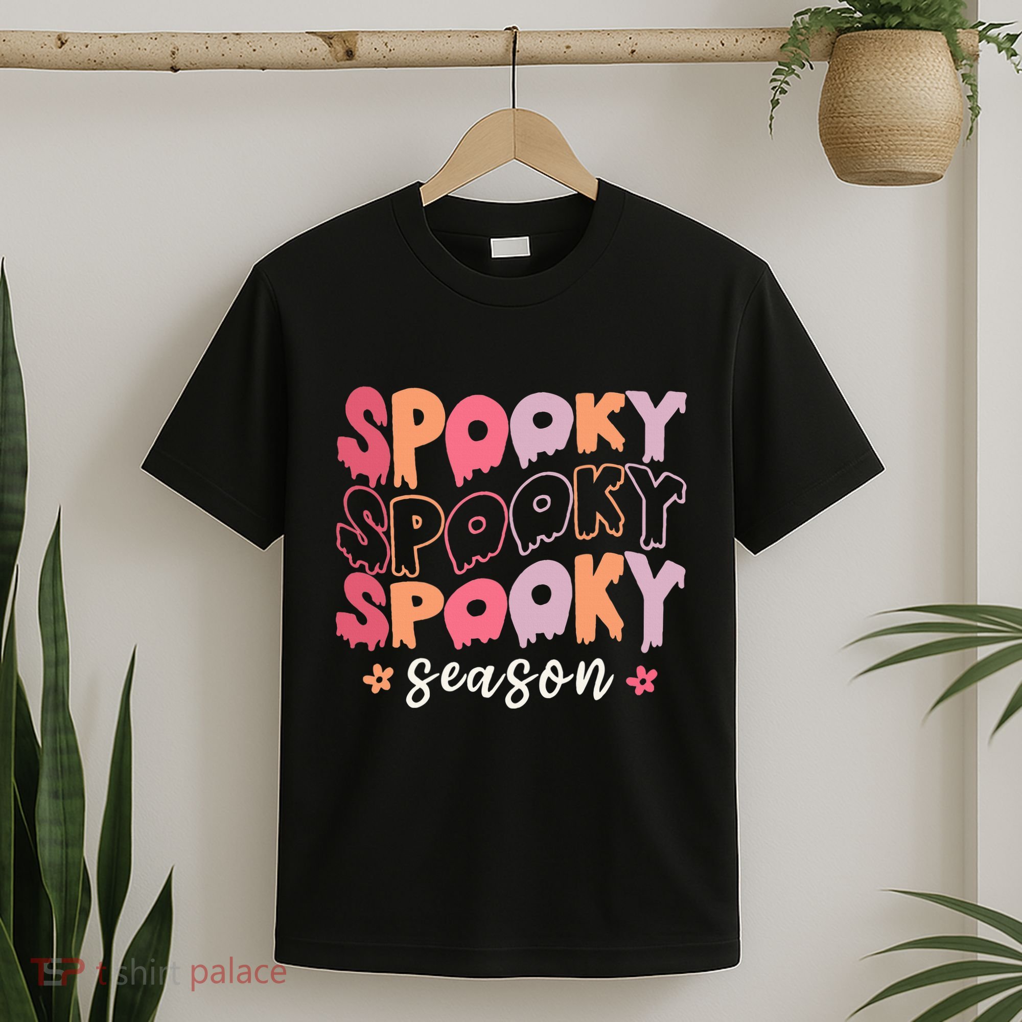 Retro Halloween Spooky Season Fall Season T-Shirt