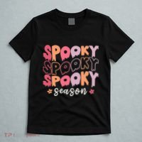 Retro Halloween Spooky Season Fall Season T-Shirt thumb 5