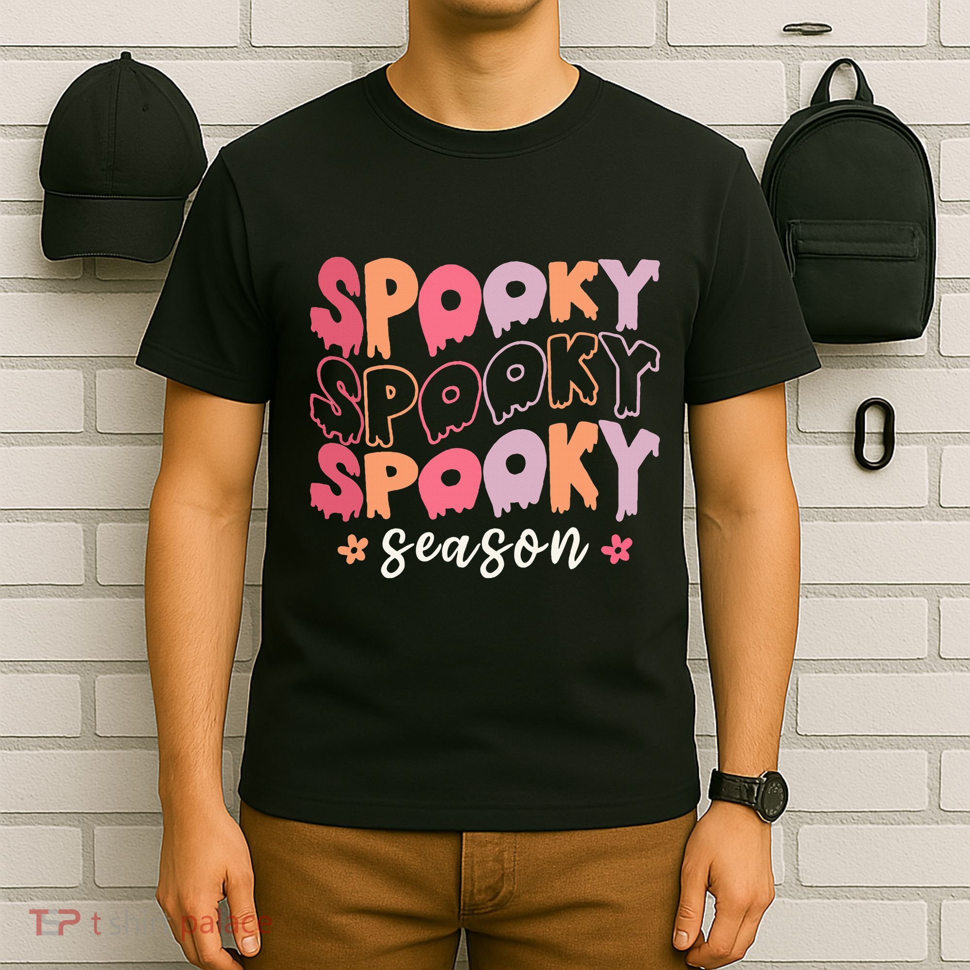 Retro Halloween Spooky Season Fall Season T-Shirt
