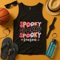 Retro Halloween Spooky Season Fall Season Tank Top thumb 4