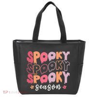 Retro Halloween Spooky Season Fall Season Tote Bag thumb 0