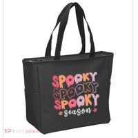 Retro Halloween Spooky Season Fall Season Tote Bag thumb 2