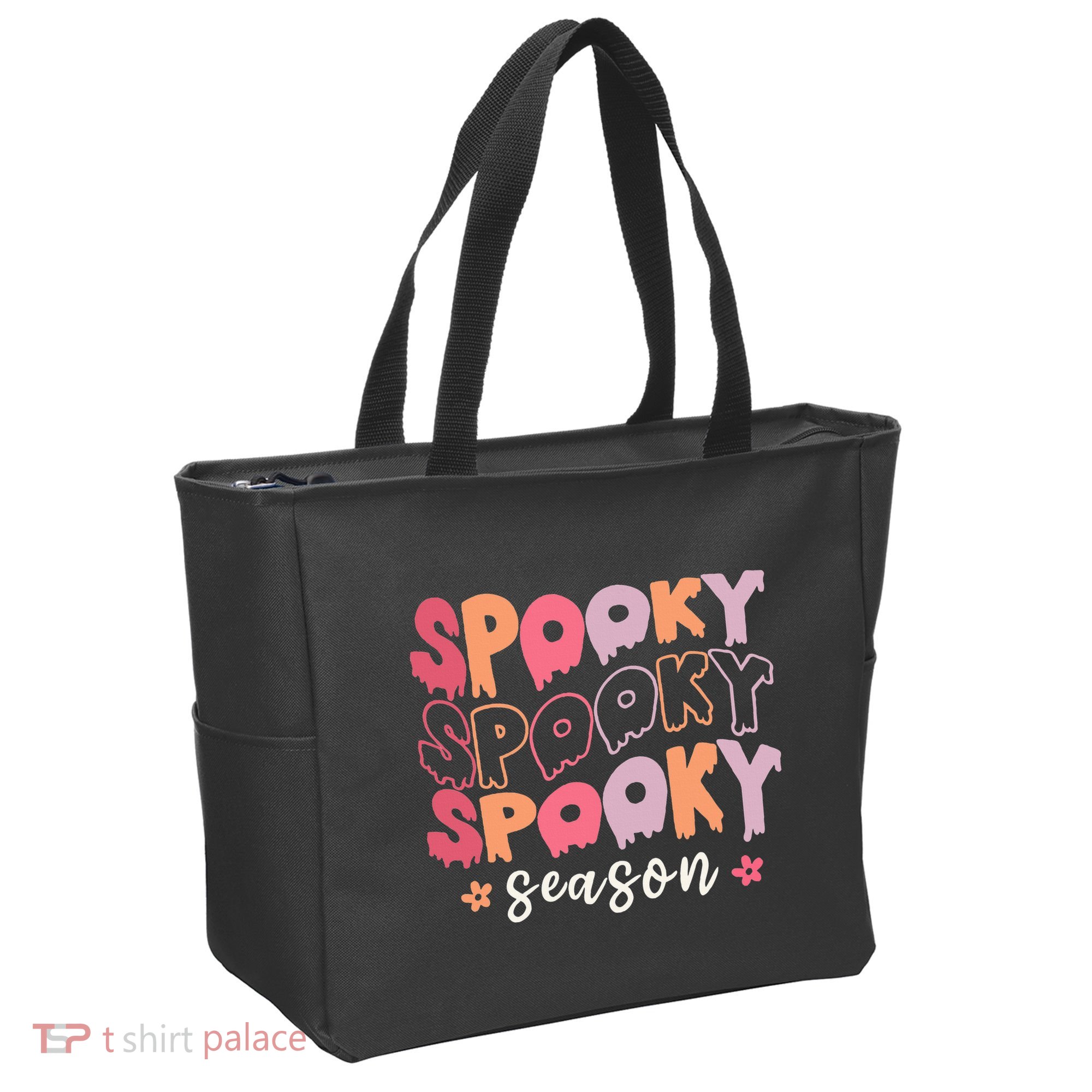 Retro Halloween Spooky Season Fall Season Tote Bag